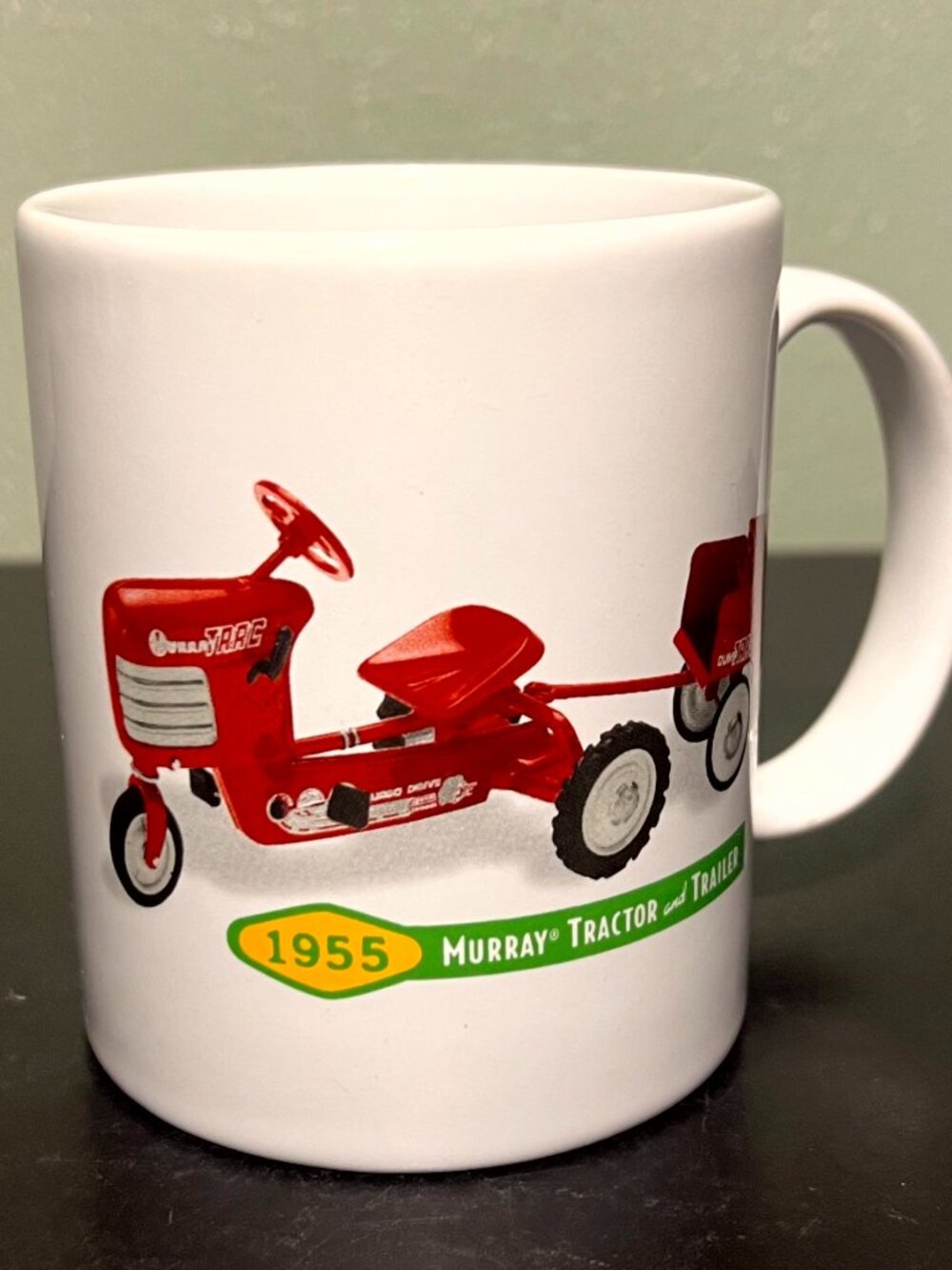 Vtg Hallmark KIDDIE CAR Classics 1995 Murray Tractor & Trailer Pedal Car Mug
